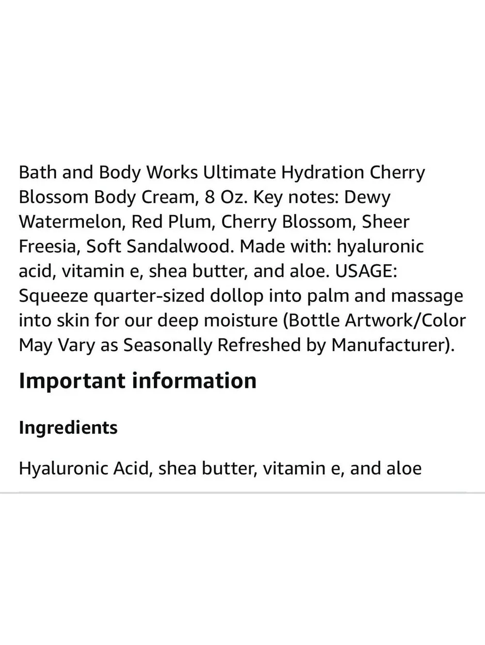 Bath & Body Works new retired